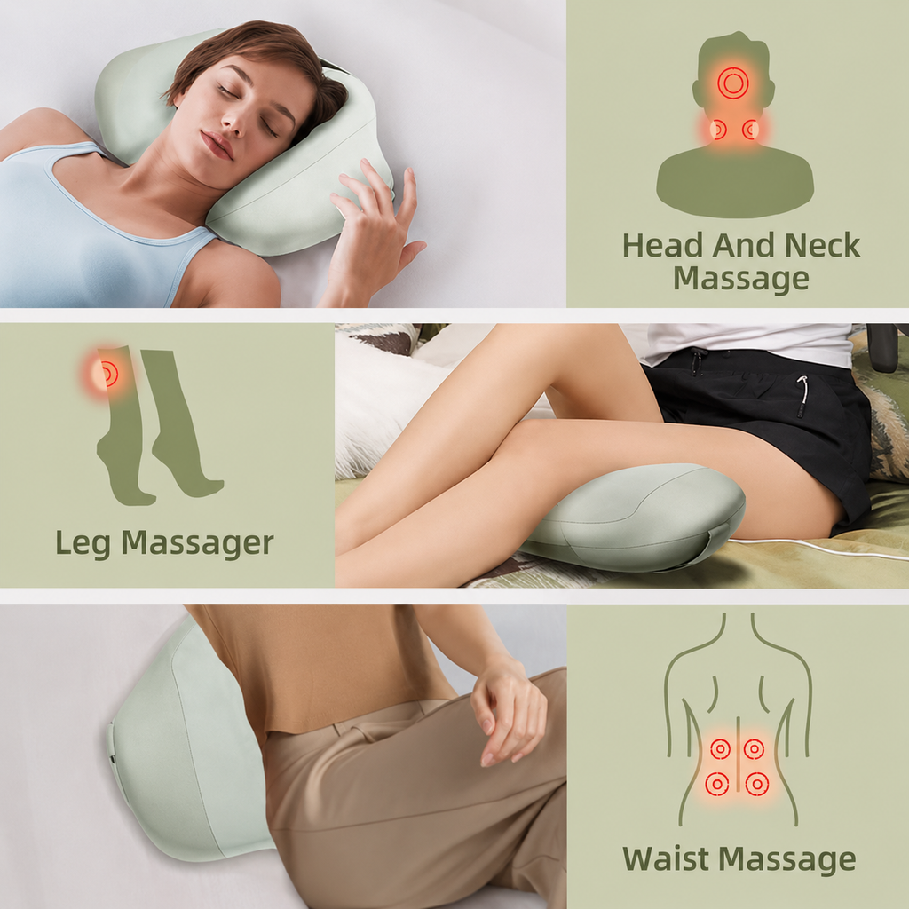 Professionelles elektrisches Kopfmassagegerät mit 3 Köpfen